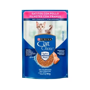 Ração Úmida Cat Chow para Gatos Filhotes Sabor Frango