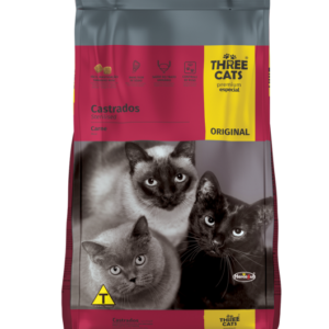 Ração Original Three Cats para Gatos Castrados 1kg