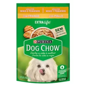 Ração Úmida Nestlé Purina Dog Chow Sachê Frango para Cães Adultos Raças Minis e Pequenas 100g