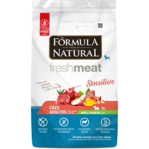 Ração Fórmula Natural Freshmeat Sensitive para Cães Adultos de Mini e Pequeno Porte 1kg
