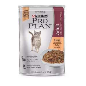 Ração Purina Pro Plan Sachê Frango ao Molho para Gatos Adultos
