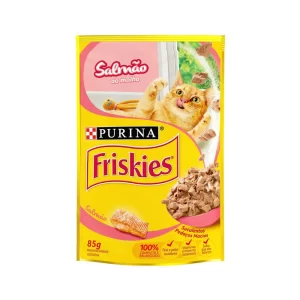 Raçãp Purina Friskies Sachê Salmão ao Molho para Gatos